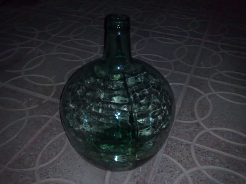 Antigua garrafa de vidrio o damajuanas Viresa 20 L, Cristal y Vidrio