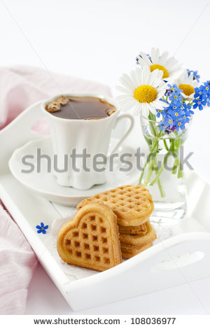 stock-photo-romantic-breakfast-with-coffee-waffles-and-flowers-108036977.jpg